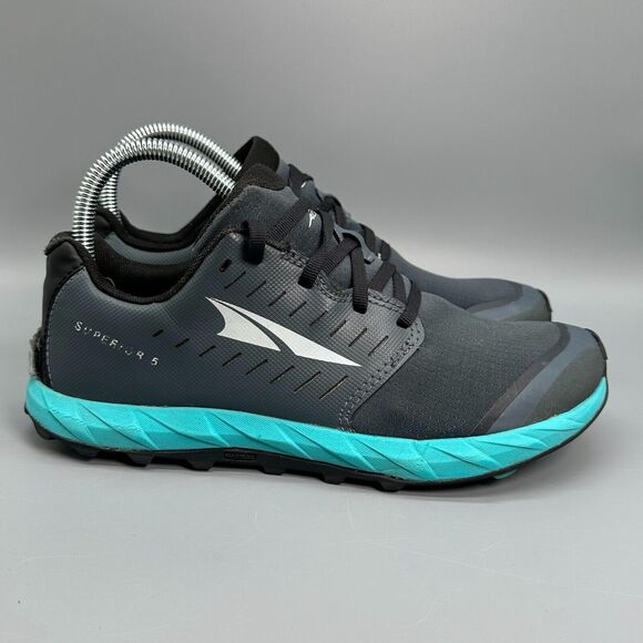 Altra Superior 5 Women's 7 Gray Aqua Athletic Running Shoes Lace-Up Low Top - Picture 1 of 8